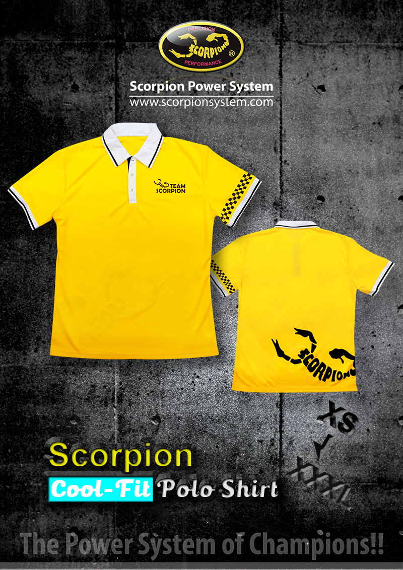 New Release!!! Scorpion Cool-Fit Polo Shirt - Scorpion Power System